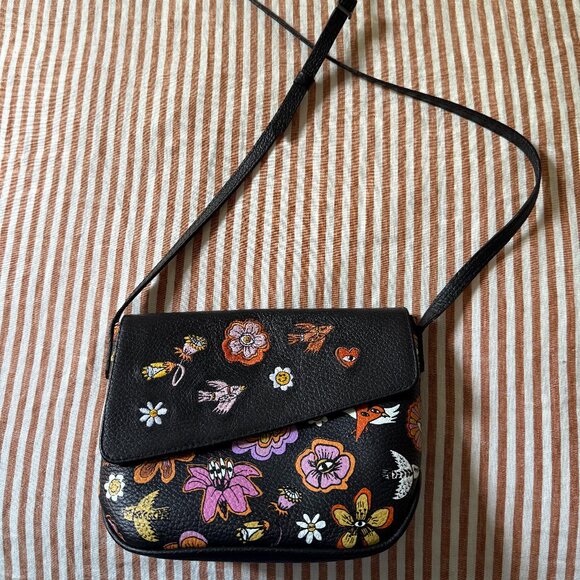 Bruno Mini Cross Body Bag - Vintage Bloom Design (Min & Mon) - Picture 1 of 5